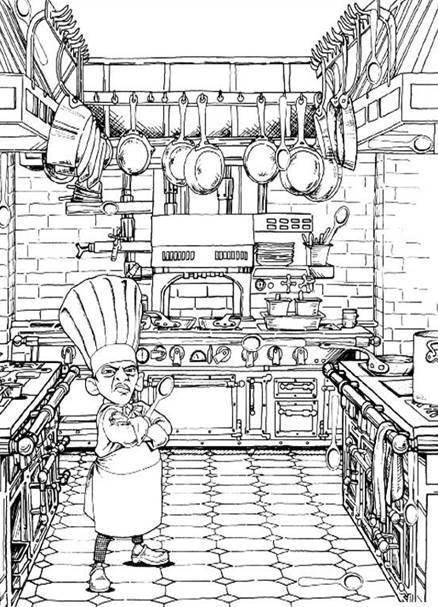 厨房简笔画 厨房简笔画儿童画