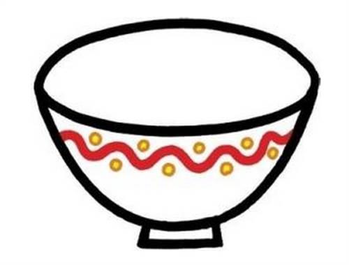 碗的简笔画 盘子的简笔画