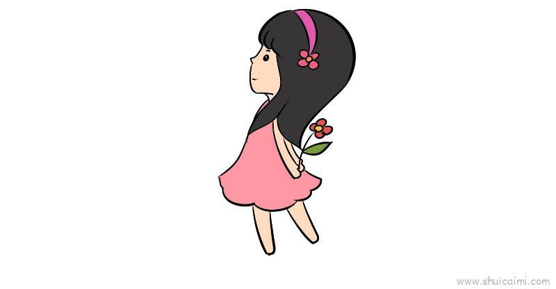 三八妇女节主题卡通简笔绘画教程
