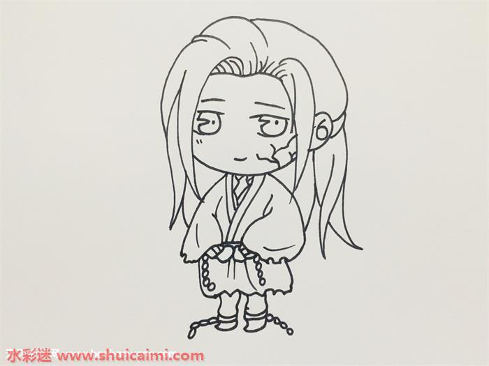 魔道祖师温宁怎么画 魔道祖师温宁简笔画漂亮卡通