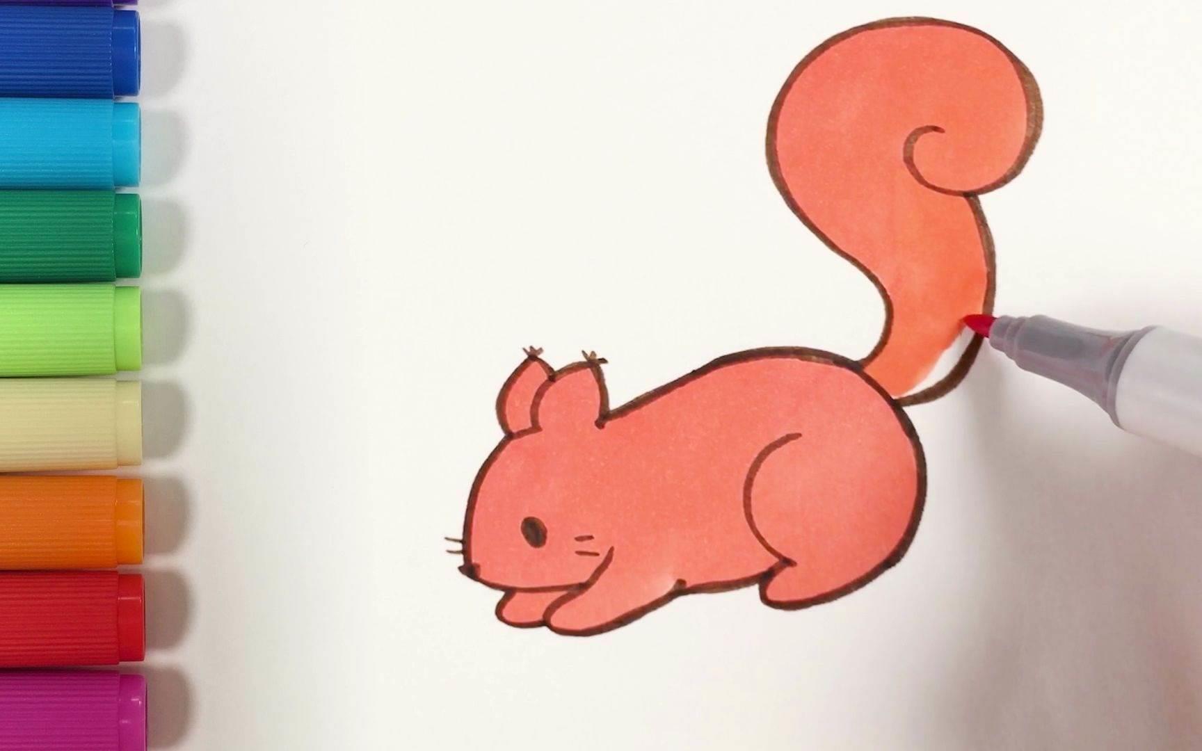 松鼠的简笔画 松鼠的简笔画怎么画