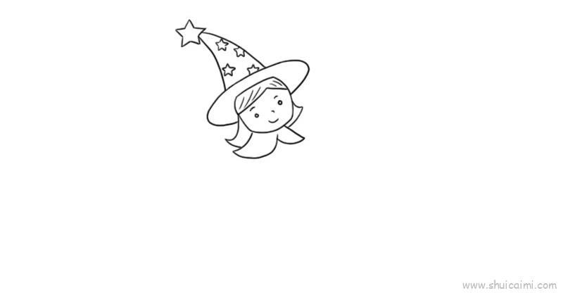 小女巫儿童画怎么画 小女巫简笔画好看