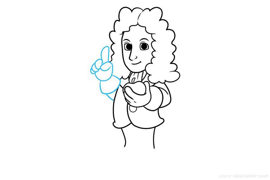 牛顿怎么画 牛顿简笔画漂亮卡通