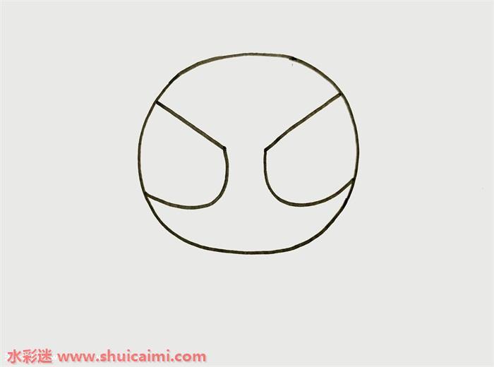 蜘蛛侠儿童简笔画怎么画简单又帅气一步一步教（加涂色）