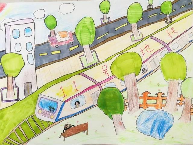 地铁简笔画 地铁简笔画彩色
