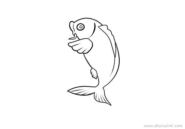 鲤鱼儿童画怎么画 鲤鱼简笔画画法