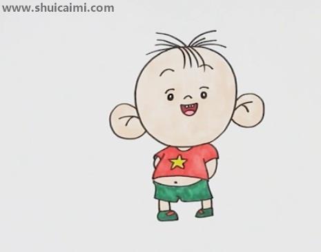 大耳朵图图简笔画怎么画 大耳朵图图简笔画顺序