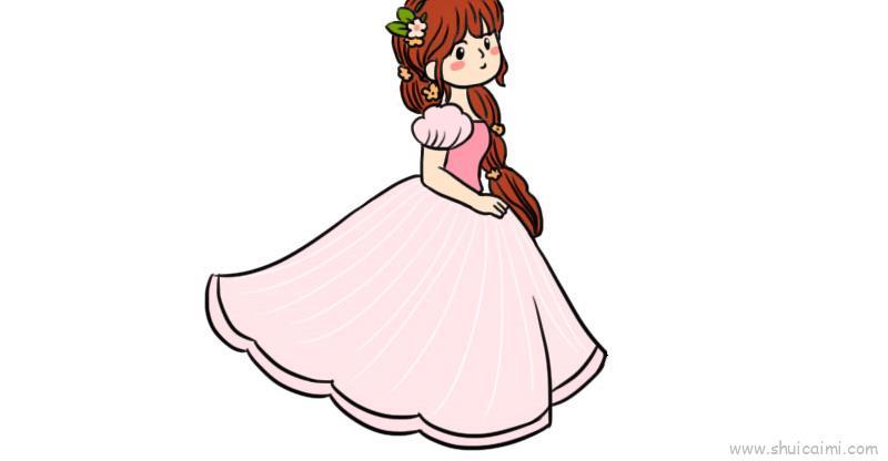 公主最美儿童画怎么画 公主最美简笔画步骤