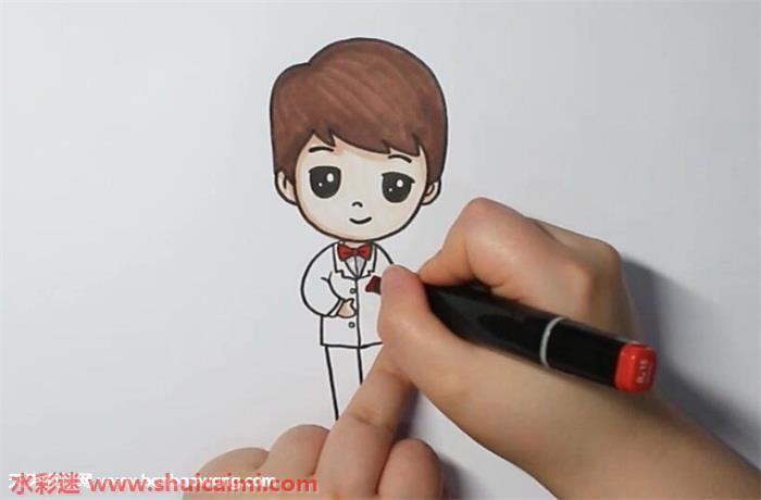 新郎简笔画怎么画图片大全彩色