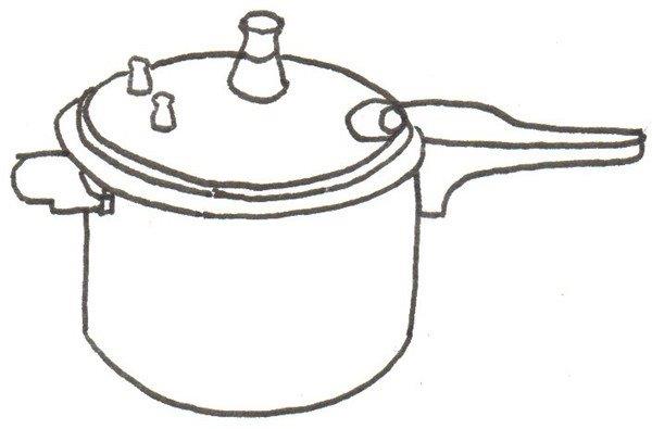 高压锅的简笔画怎么画 高压锅的简笔画简单又好看