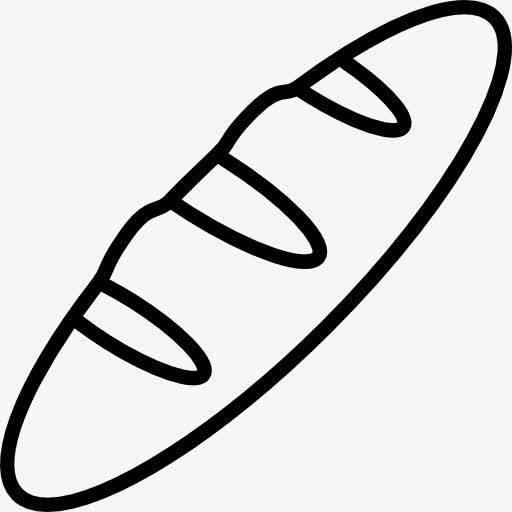 面包简笔画 面包简笔画彩色