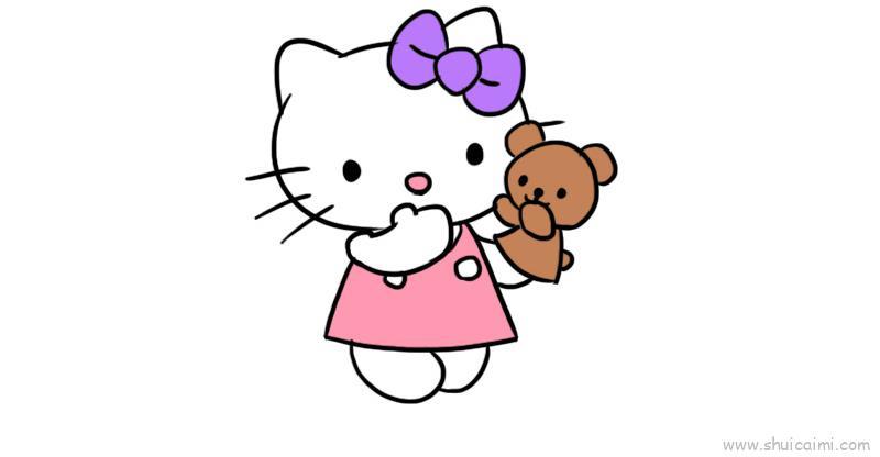 Kt猫儿童画怎么画 Kt猫简笔画图片