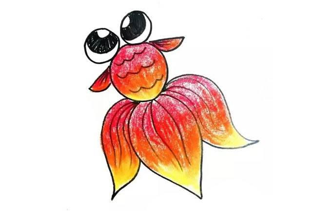 小金鱼简笔画 小金鱼简笔画彩色