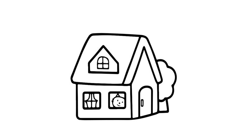 房子简笔画怎么画 房子简笔画图片大全