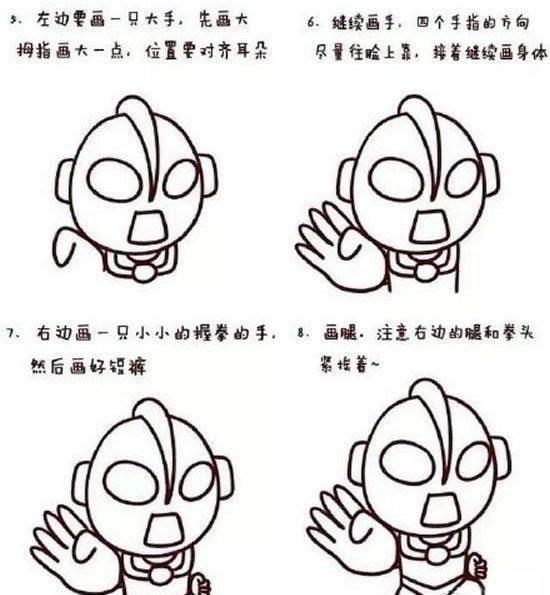 奥特曼的简笔画 奥特曼的简笔画儿童版