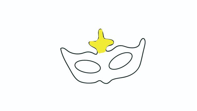 面具简笔画怎么画 面具简笔画顺序