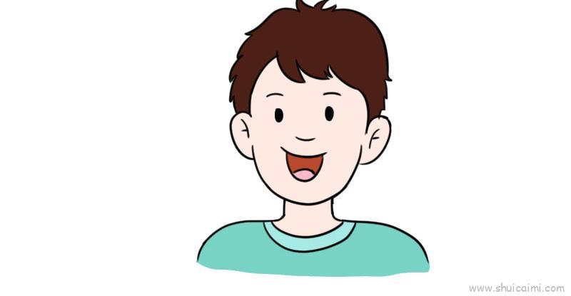 爸爸头像儿童画怎么画 爸爸头像简笔画图片