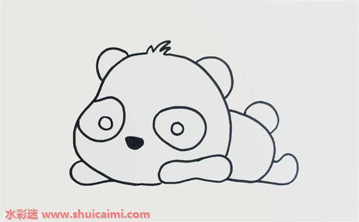 大熊猫简笔画怎么画图片大全彩色