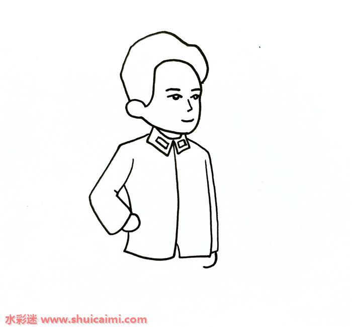 毛爷爷怎么画 毛爷爷简笔画图片大全彩色