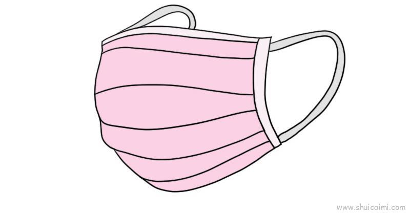口罩图解儿童画怎么画 口罩图解简笔画画法