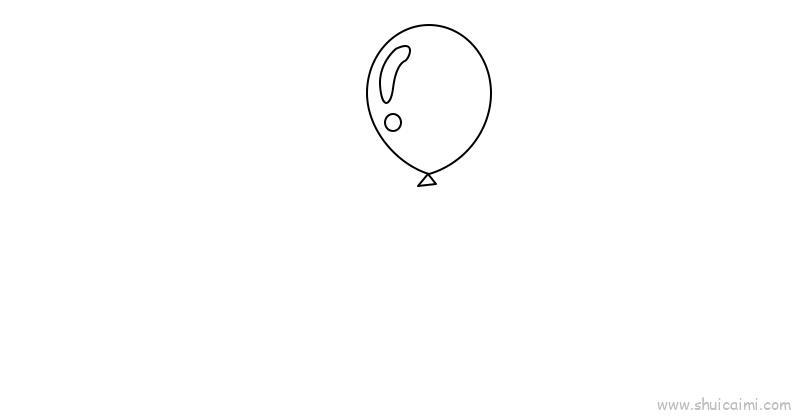 气球儿童画怎么画 气球简笔画画法