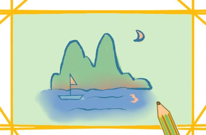 山简笔画 山茶花简笔画