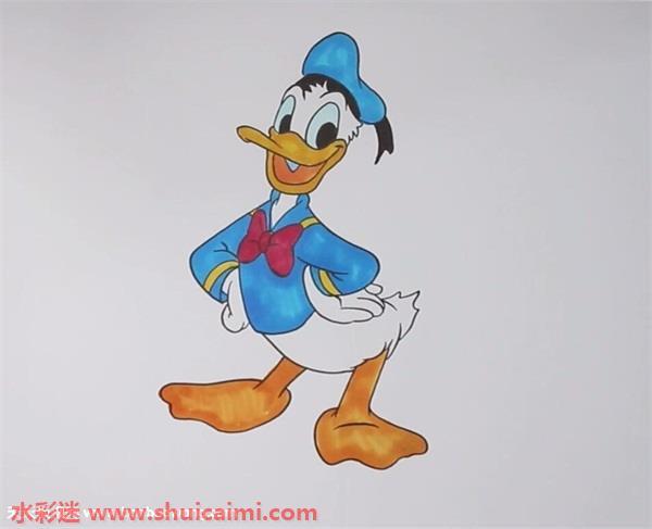 唐老鸭怎么画 唐老鸭简笔画简单易画彩色