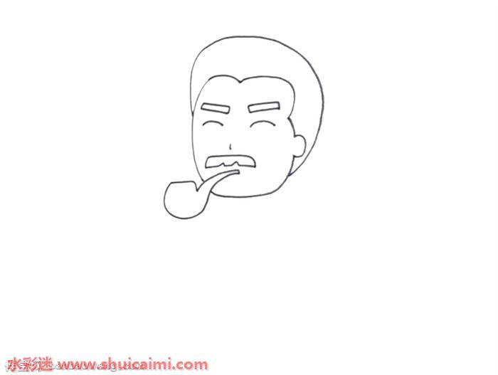 鲁迅怎么画 鲁迅简笔画步骤