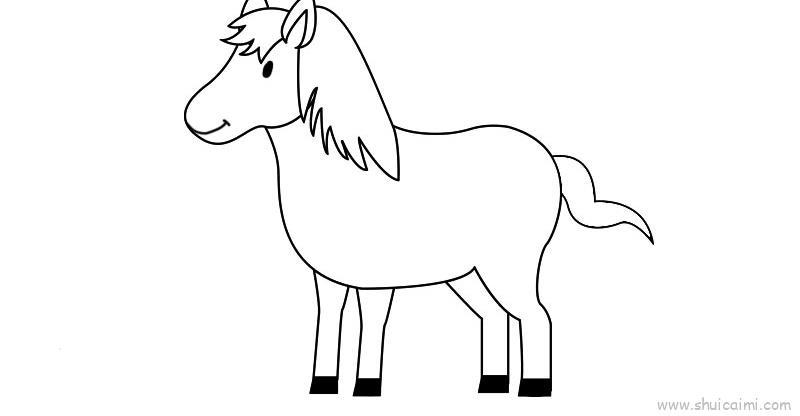 马儿童画怎么画 马简笔画简单
