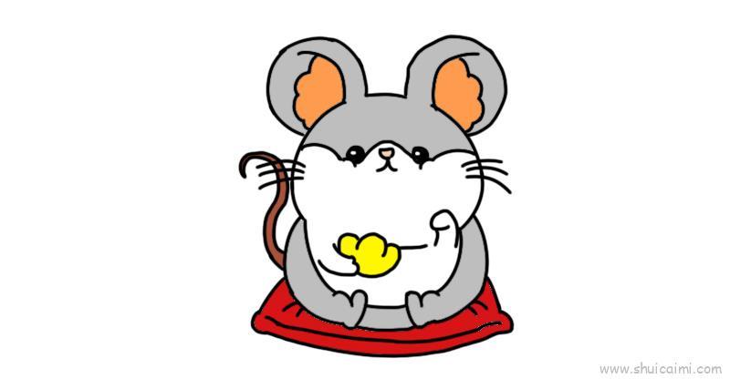 坐在垫子上儿童画怎么画 坐在垫子上简笔画简单又好看