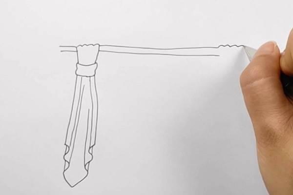 窗帘简笔画 窗帘简笔画儿童画