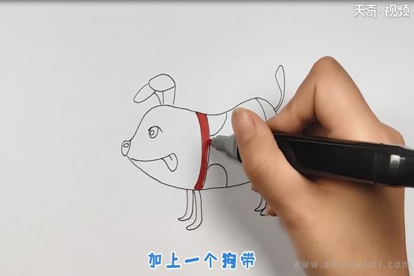 电子狗简笔画怎么画 电子狗简笔画顺序