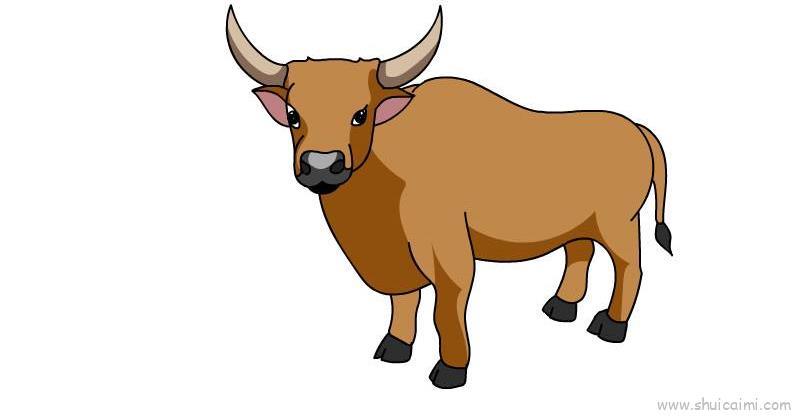 牛儿童画怎么画 牛简笔画顺序