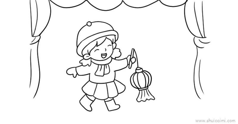 元旦联欢会海报教程儿童画怎么画 元旦联欢会海报教程简笔画简单