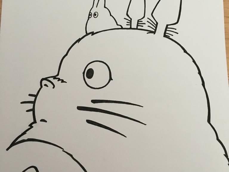 龙猫简笔画 龙猫简笔画大全可爱