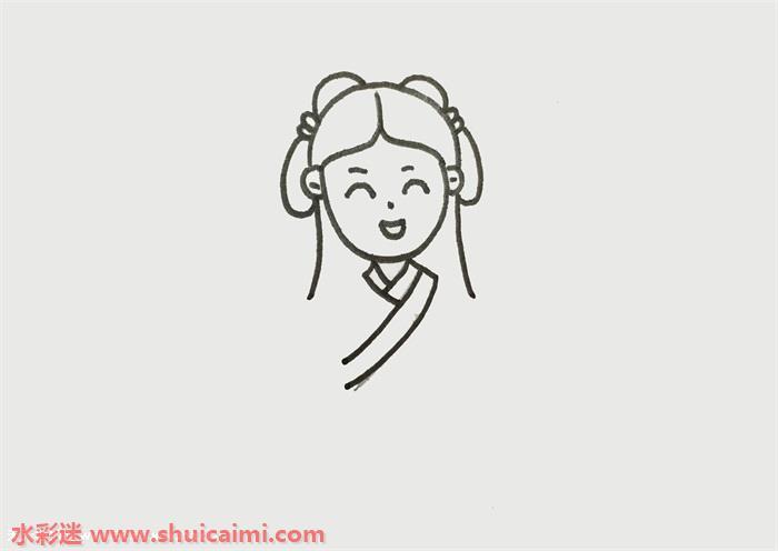 古代公主怎么画 古代公主简笔画图片大全彩色