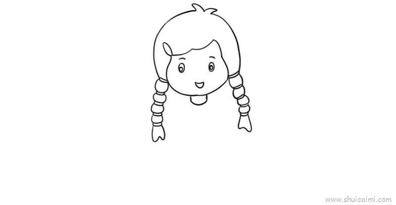 女孩吃汤圆儿童画怎么画 女孩吃汤圆简笔画画法