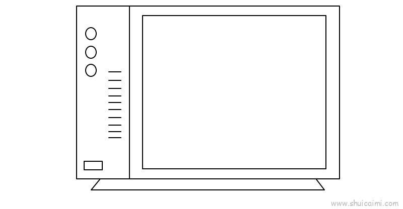 电视儿童画怎么画 电视简笔画好看