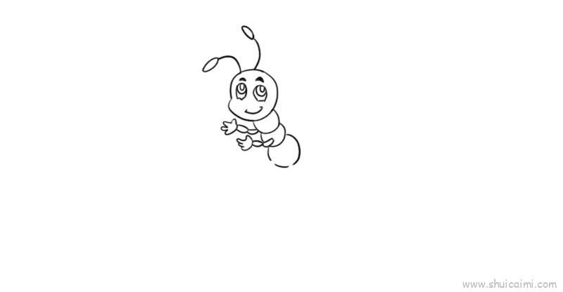 蚂蚁儿童画怎么画 蚂蚁简笔画步骤