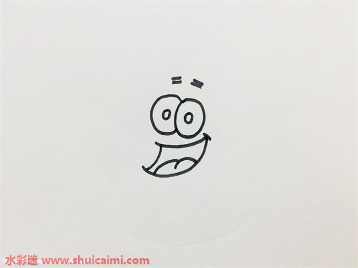简笔画步骤图教你怎么画一个可爱的派大星