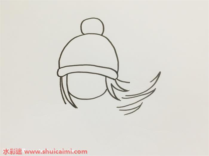 小女孩滑冰怎么画 小女孩滑冰简笔画画法