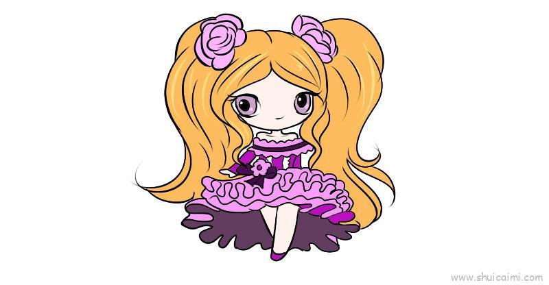 7个叶罗丽仙子莫纱儿童画怎么画 7个叶罗丽仙子莫纱简笔画好看