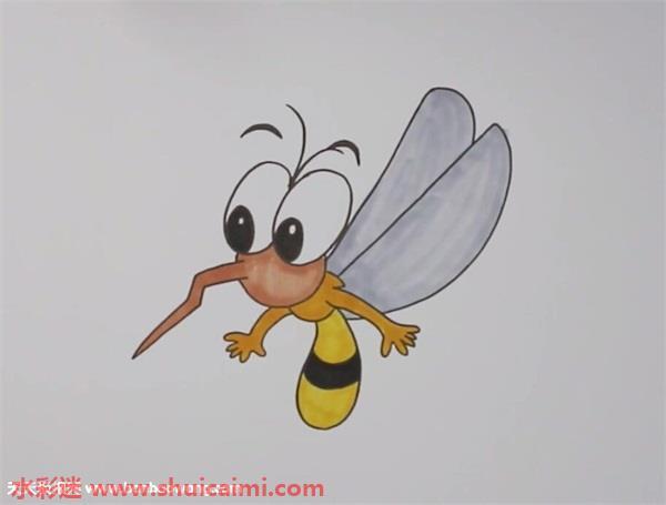 蚊子怎么画 蚊子简笔画漂亮卡通