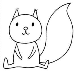 松鼠头简笔画图片大全 松鼠头简笔画图片大全彩色