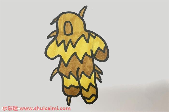 吃鸡吉利服怎么画 吉利服简笔画画法