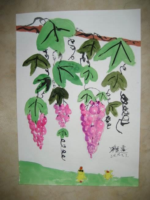 葡萄树简笔画图片大全 葡萄树简笔画图片大全彩色