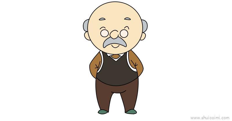 爷爷儿童画怎么画 爷爷简笔画图片大全