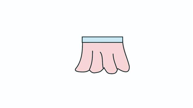 短裙的简笔画怎么画 短裙简笔画图片