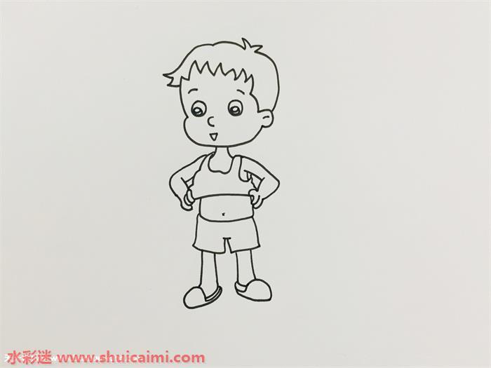 预防溺水怎么画 预防溺水画简笔画步骤