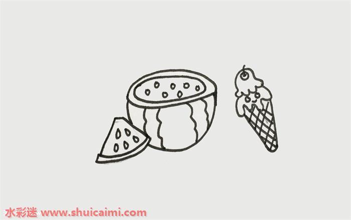 夏天怎么画 夏天简笔画画法